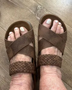 Customer photo from Janice H.: Signature Dune sandals